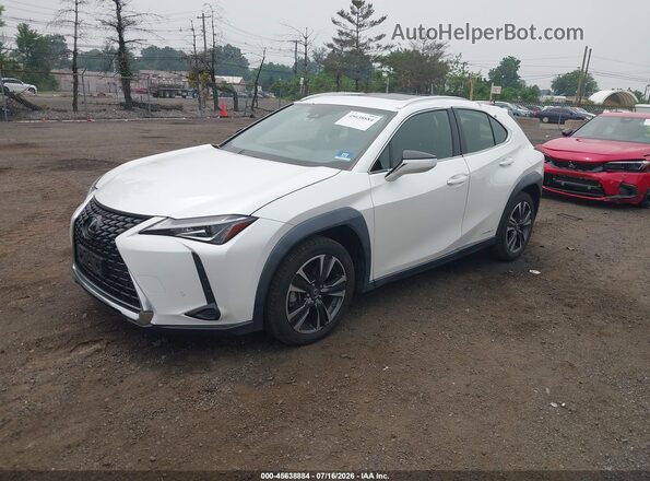 JTHP9JBH7L2026227 2020 LEXUS UX 250H White წინა მარცხენა ხედი სამი მეოთხედიდან