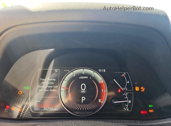 JTHP9JBH7M2051369 2021 LEXUS UX Orange Вид щитка приладів