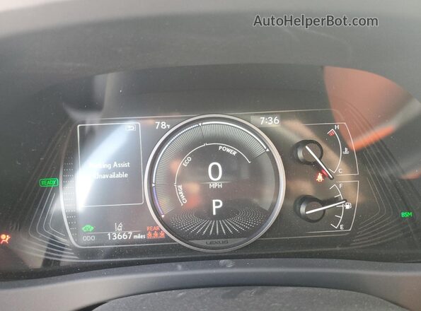 JTHP9JBH7R2073640 2024 LEXUS UX Серый Вид щитка приборов
