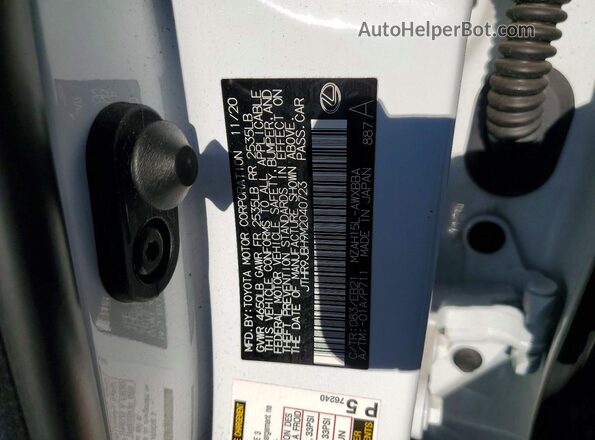 JTHR9JBH9M2040723 2021 LEXUS UX Белый Панорамный вид салона 360°