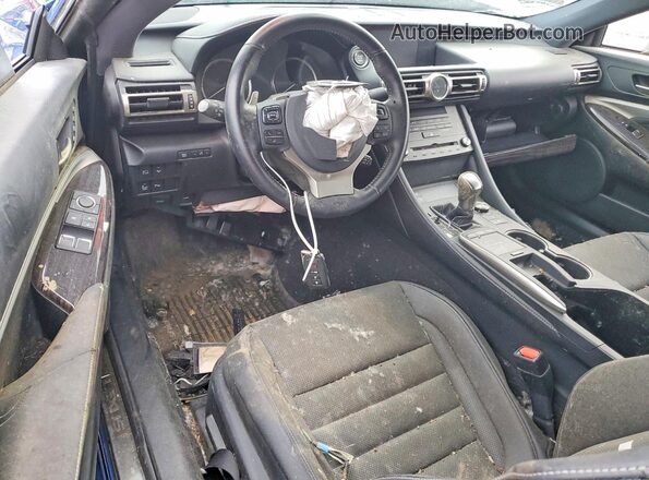 JTHS85BC6K5004855 2019 LEXUS RC Blue Вид панелі приладів