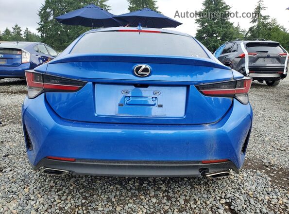 JTHS85BC6K5004855 2019 LEXUS RC Blue Вид ззаду