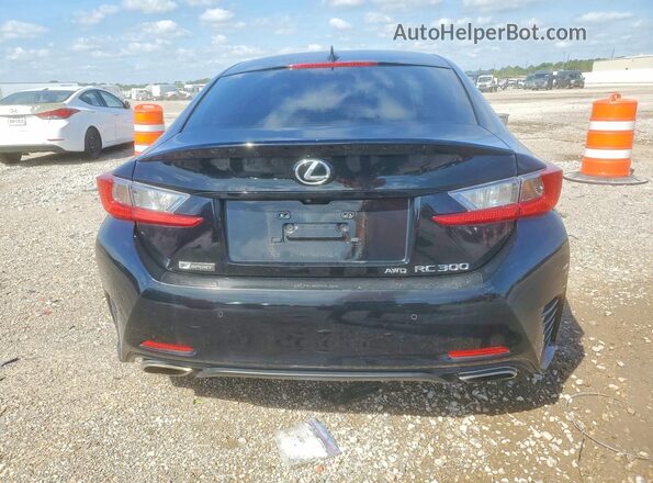 JTHSM5BC3G5000801 2016 LEXUS RC Black Widok z tyłu