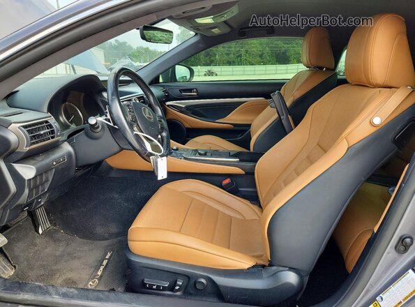 JTHSM5BC5G5001027 2016 LEXUS RC Gray Вид салону спереду