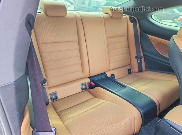 JTHSM5BC5G5001027 2016 LEXUS RC Gray Вид задніх сидінь