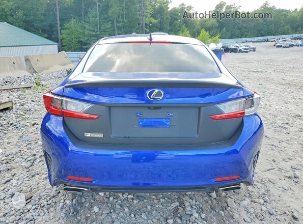 JTHSM5BC6H5003631 2017 LEXUS RC Blue Widok z tyłu