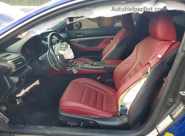 JTHSM5BC6H5003631 2017 LEXUS RC Blue Widok wnętrza z przodu
