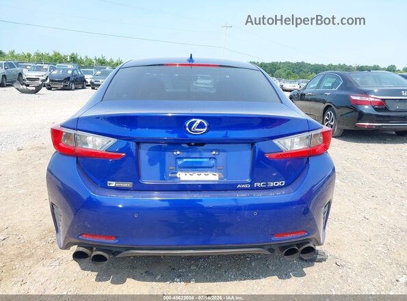 JTHSM5BCXG5001900 2016 LEXUS RC 300 Blue 