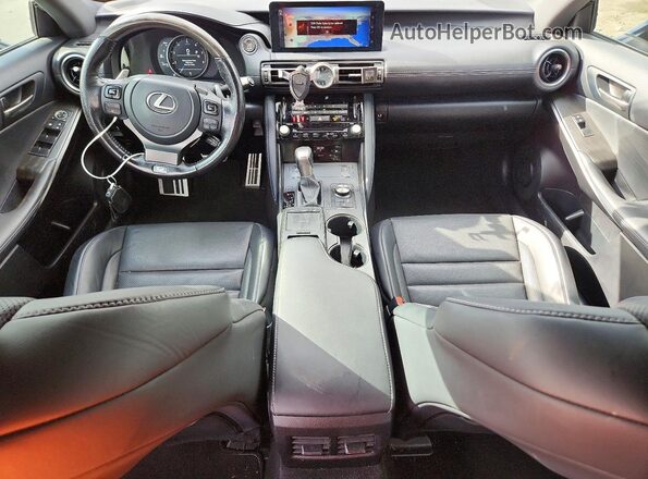 JTHSZ1B28N5052052 2022 LEXUS IS Black Առջևի վահանակի տեսք