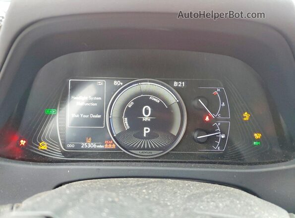 JTHU9JBH1K2005388 2019 LEXUS UX Orange Widok zestawu wskaźników