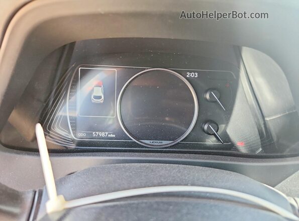 JTHU9JBH2K2013919 2019 LEXUS UX White Вид щитка приладів