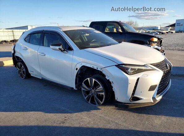 JTHU9JBH5K2016135 2019 LEXUS UX White Delantero derecho