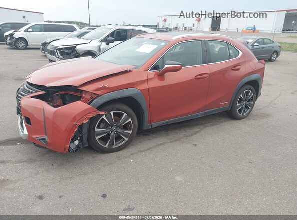 JTHU9JBH5K2017477 2019 LEXUS UX 250H Оранжевый Передняя левая четверть
