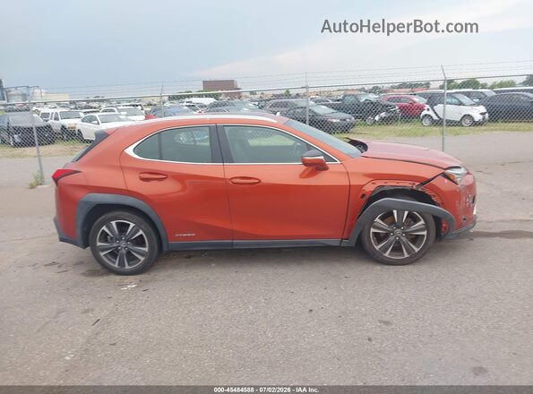 JTHU9JBH5K2017477 2019 LEXUS UX 250H Оранжевый Вид задней части салона