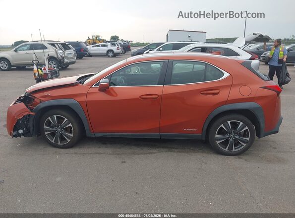 JTHU9JBH5K2017477 2019 LEXUS UX 250H Оранжевый Панорамный вид салона 360°