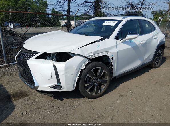 JTHU9JBH6K2016127 2019 LEXUS UX 250H Белый Передняя левая четверть