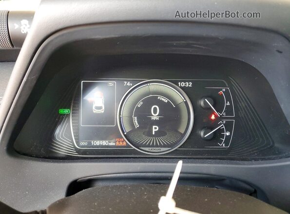 JTHU9JBH8K2000303 2019 LEXUS UX Gray Widok zestawu wskaźników