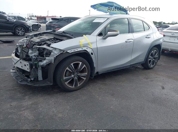 JTHU9JBHXK2002229 2019 LEXUS UX 250H Silver Przód lewy