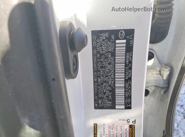 JTHX3JBH0N2052690 2022 LEXUS UX White Vista del compartimento del motor