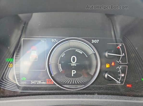 JTHX6JBH9P2152197 2023 LEXUS UX White Widok zestawu wskaźników