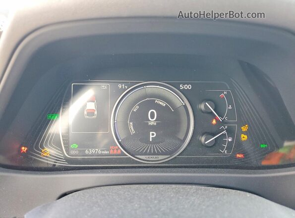 JTHX9JBH0M2038043 2021 LEXUS UX Green Instrument cluster view