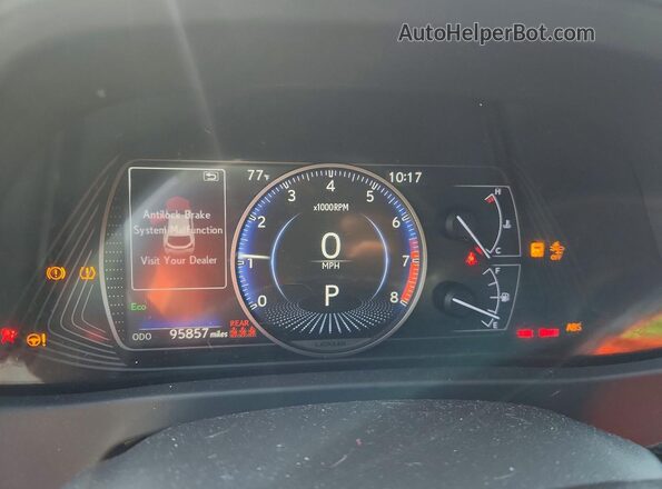 JTHY3JBH5K2005624 2019 LEXUS UX Красный Вид щитка приборов