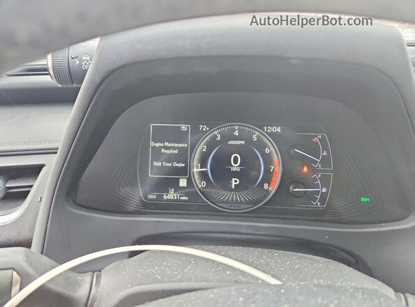 JTHY3JBH5K2017711 2019 LEXUS UX Gray Instrument cluster view