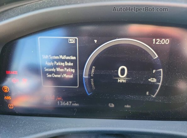 JTJABABB4SA009314 2025 LEXUS RZ Gray ხელსაწყოთა პანელის ხედი