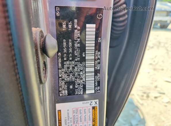 JTJAM7BX3N5331500 2022 LEXUS GX Charcoal VIN კოდის სტიკერის ხედი