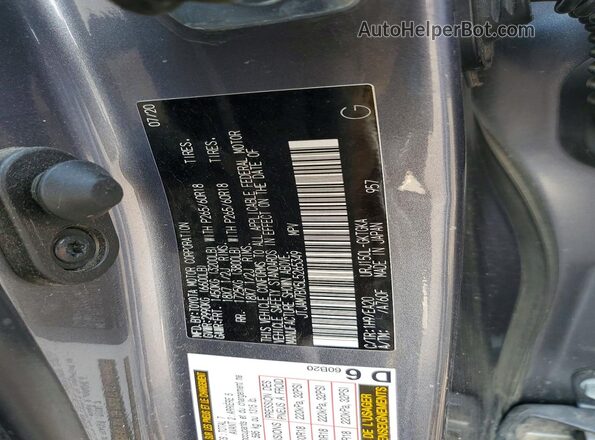 JTJAM7BX5L5265349 2020 LEXUS GX Gray Vista de la etiqueta del VIN