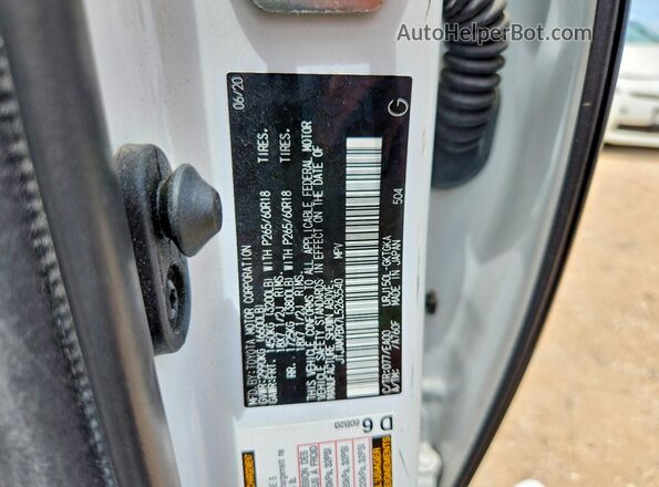 JTJAM7BX7L5263540 2020 LEXUS GX White Widok wnętrza 360 stopni