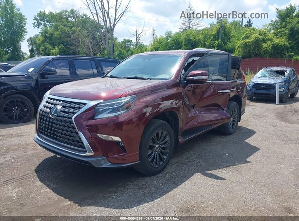 JTJAM7BX8M5284785 2021 LEXUS GX 460 Brown Առջևի ձախ երեք քառորդ տեսարան
