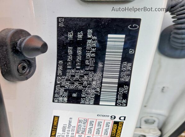 JTJAM7BX9N5320467 2022 LEXUS GX White Widok wnętrza 360 stopni