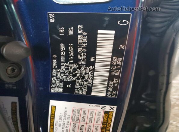 JTJAM7BX9P5367985 2023 LEXUS GX Blue VIN կոդի պիտակի տեսք