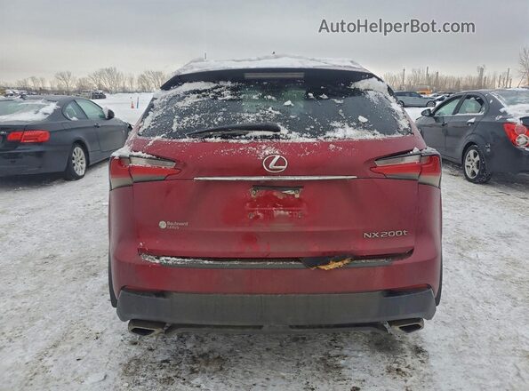 JTJBARBZ0G2048938 2016 LEXUS NX Red Rear view