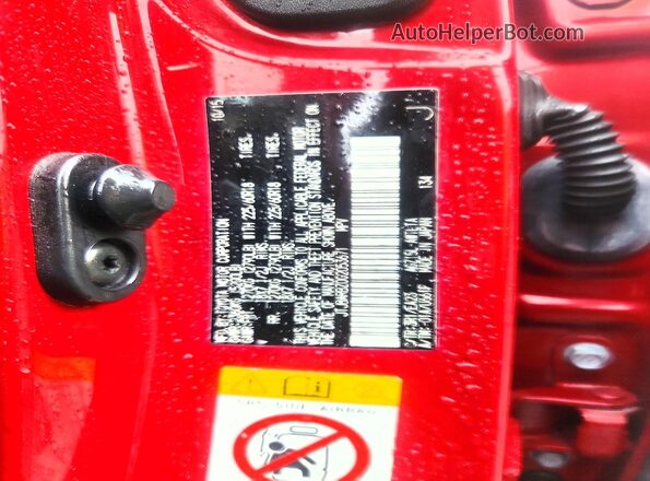 JTJBARBZ0G2053671 2016 LEXUS NX Красный Вид наклейки с VIN-кодом