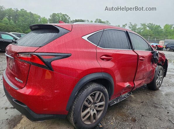 JTJBARBZ0G2053671 2016 LEXUS NX Красный Задняя правая четверть
