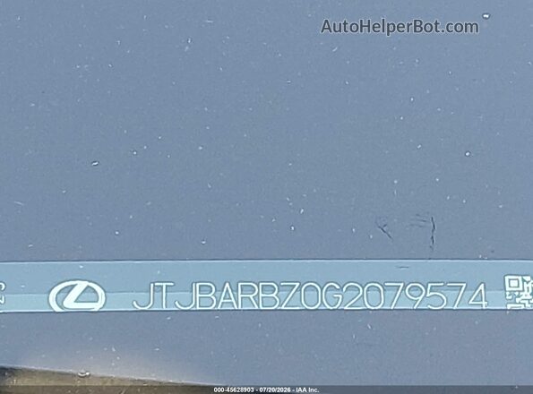 JTJBARBZ0G2079574 2016 LEXUS NX 200T White 
