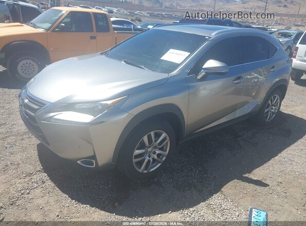 JTJBARBZ1G2088848 2016 LEXUS NX 200T Gray წინა მარცხენა ხედი სამი მეოთხედიდან