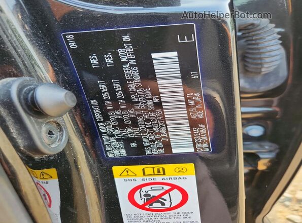 JTJBARBZ2K2197554 2019 LEXUS NX Черный Вид наклейки с VIN-кодом