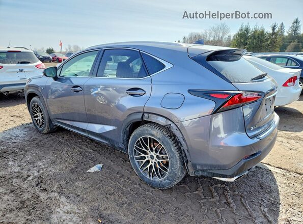 JTJBARBZ7H2135463 2017 LEXUS NX Gray Trasero izquierdo