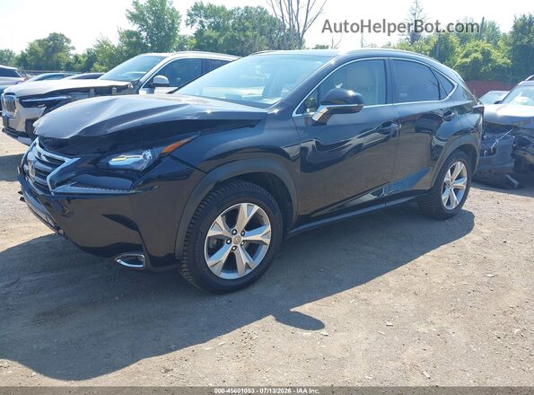 JTJBARBZ7H2146012 2017 LEXUS NX 200T Black Առջևի ձախ երեք քառորդ տեսարան