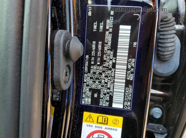 JTJBARBZ7H2148648 2017 LEXUS NX Black Widok naklejki z numerem VIN