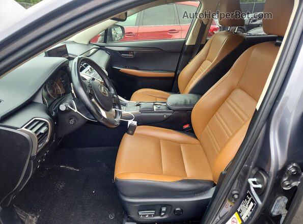 JTJBARBZ7J2151443 2018 LEXUS NX Серый Вид салона спереди