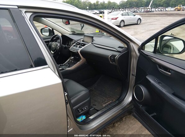 JTJBARBZ8H2129249 2017 LEXUS NX 200T Gray Вид салону спереду