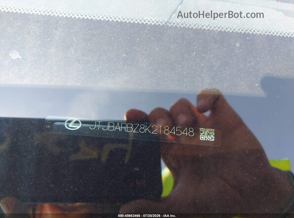 JTJBARBZ8K2184548 2019 LEXUS NX 300 Silver Вид підкапотного простору