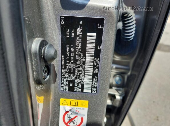 JTJBARBZ8K2205365 2019 LEXUS NX Серебряный Вид наклейки с VIN-кодом