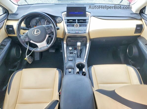JTJBARBZ9H2135772 2017 LEXUS NX Red Dashboard view