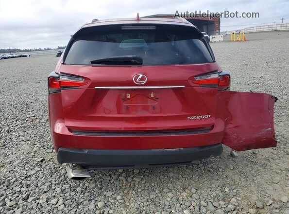 JTJBARBZ9H2135772 2017 LEXUS NX Red Rear view