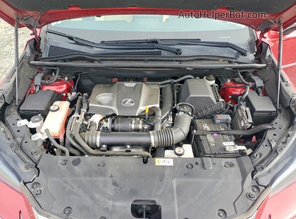 JTJBARBZ9H2135772 2017 LEXUS NX Red Engine compartment view